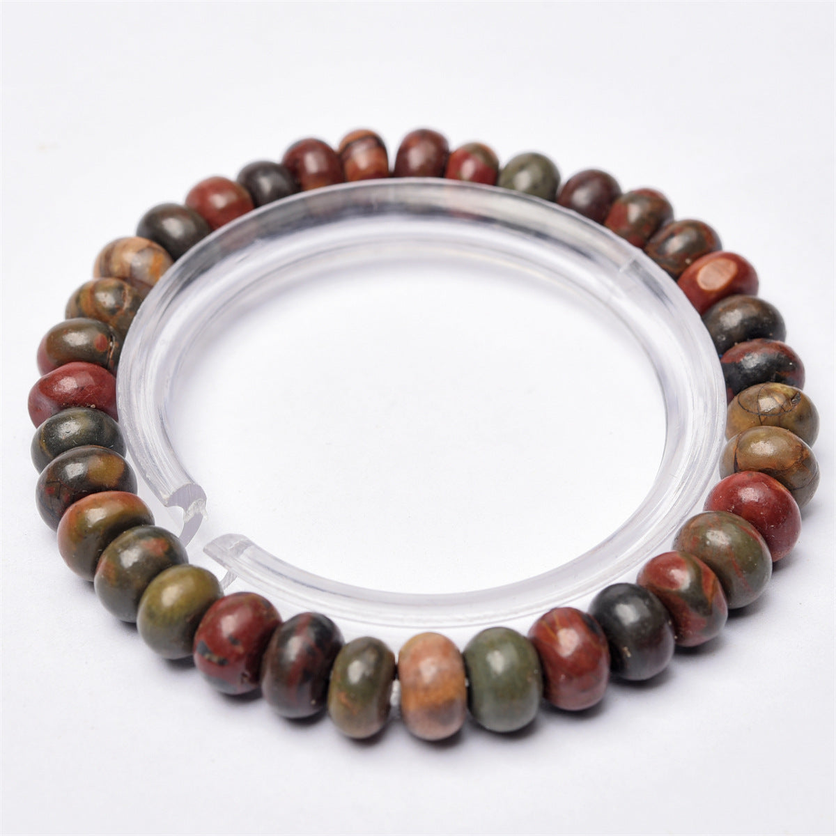 Wholesale  6mm natural stone abacus beads bracelet